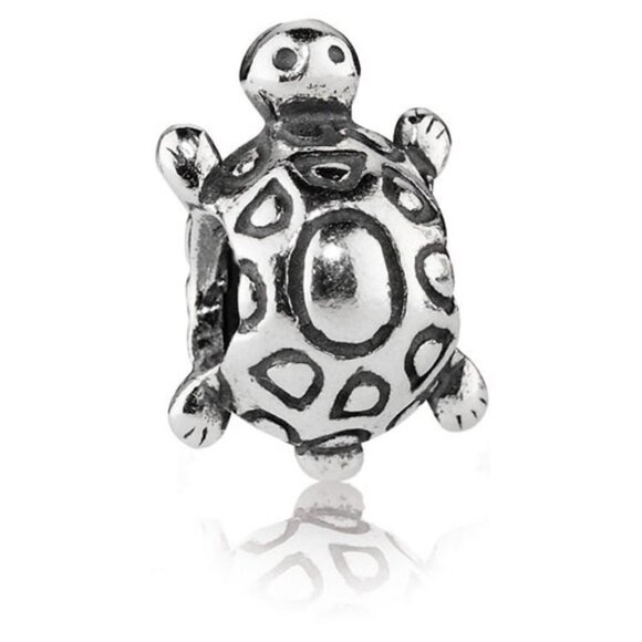PANDORA Turtle Charm Authentic Sterling Silver Animal Marine Mythology - Picture 1 of 10